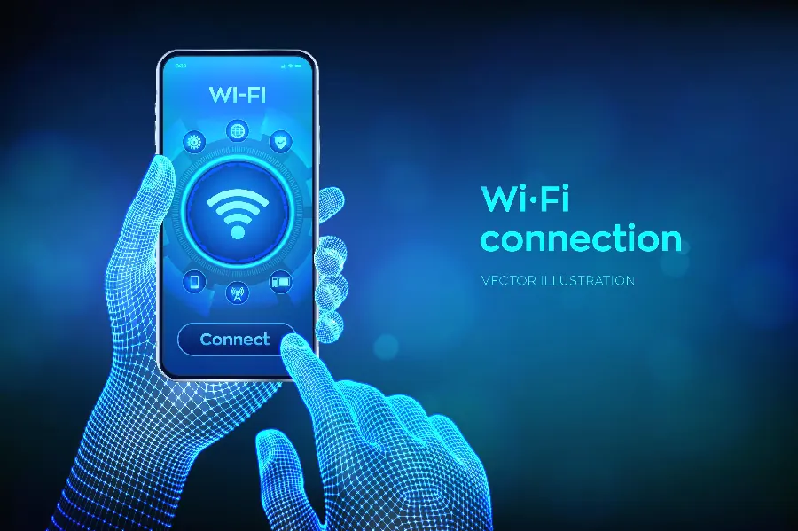 蓝牙与 WiFi 的区别示意图