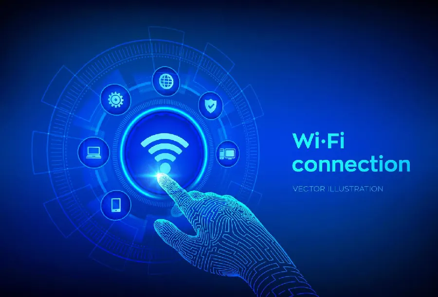 WiFi 信号衰减原理示意图